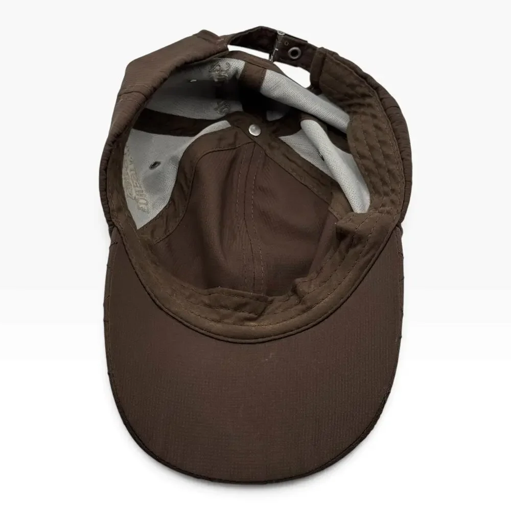 Cresc HZ Crescendo Equestrian Heritage Brown Quilted Strapback Hat Cap
